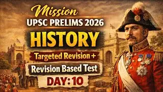 Day: 10 History Test for UPSC Pre 2026 with Revision Target 🎯 upsc prelims MCQ series 📝 upsc Prelims