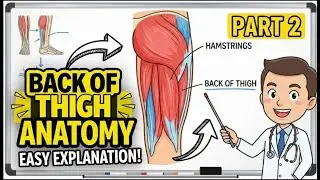 Back Of Thigh | Lower limb Anatomy | Easy Explaination | #mbbs