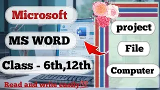 MS Word Project File | Point-Wise Images | Class 6&ndash;12 Easy & Full Marks Project