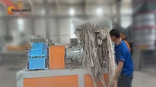 Plastic Film Recycling Machine | Spiral Shredder for Soft & Contaminated Film