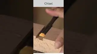 Mesmerizing Chisel Smooths Wood With Debris | ASMR Woodworking #shorts