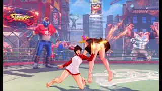 SFV sakura vs karin barefoot