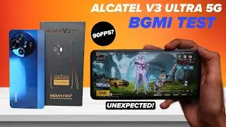 Alcatel V3 Ultra 5G BGMI Test With FPS Meter | Gyro, Graphics Battery & Heating Test!