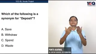 Deposit | 1EQ ISL Vocab