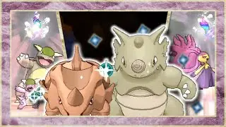 Shiny Rhyhorn, Kangaskhan, and Mawile in Glittering Cave! (Rhydon Quest #14 and X Mega Quest 1+2)