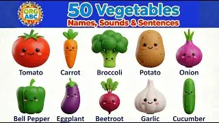 ​ABC Vegetable Song 🥕🥦🍅 | 50 Vegetables A&ndash;Z | Kids Learning Veggies 🌽🥬🍆🎶