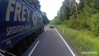 Trucker met asociaal  rijgedrag