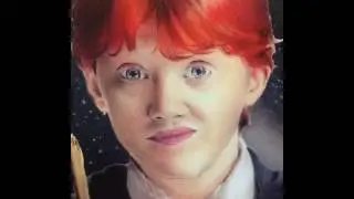 My portrait of Ron Weasley Rupert Grint) from Harry Potter(motion portrait app)