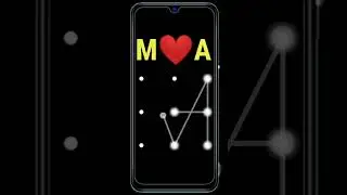 M❤️A lovers name || pattern lock password | #viral #lock #pattern #shorts #short