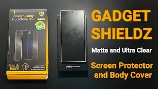 Матовая и ультрапрозрачная защитная пленка на 360° от GADGETSHIELDZ для S23 ULTRA @gadgetshieldz_YT