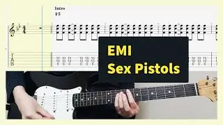Sex Pistols - EMI Guitar Cover With Tab