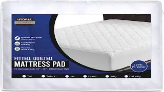 Utopia Bedding Quilted Fitted Mattress Pad