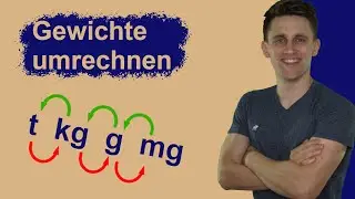 Gewichte umrechnen - sehr leicht erklärt mit Übungsaufgaben und Lösungen | t, kg, g, mg