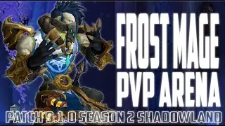 Frost Mage Shadowland PVP Arena -Partner with rogue -Venthyr Mage  9.1-Just a Low CR Arena.