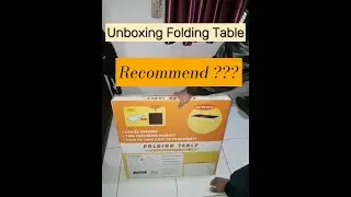 Unboxing meja lipat portable (Folding Table)
