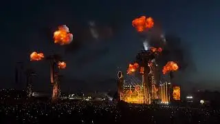 Rammstein Feuer effects &bdquo;Sonne&ldquo; live Prag 2024