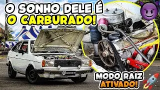 💀GOL QUADRADO TURBO CARBURADO NO 2E COM 1KG DE PRESS&Atilde;O