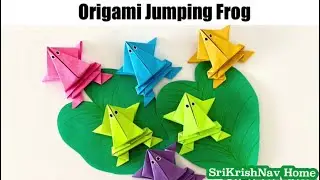 Origami Jumping Frog/Jumping Frog/kids activity/Lockdown Activity/paper craft/பேப்பர் தவளை