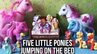 Five Little Ponies Jumping on the Bed Nursery Song | My Little Pony MLP Friendship is Magic