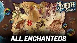 ENCHANTED CARDS AZURITE SEA! | All 18 Disney Lorcana Enchanted Cards