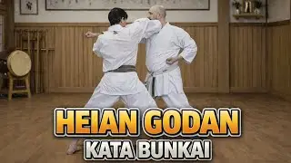 Heian Godan (平安五段, Peaceful mind 5, Okinawa - Pinan Gondan) kata bunkai