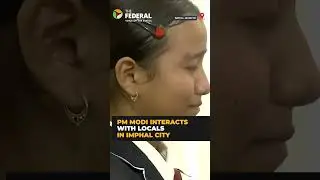 PM Modi interacts with locals in Manipur's Imphal | #shorts