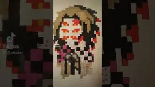 #pixelart #pixel #pattern #beads #pokemon #artsy #artist #explore #tanjiro #demonslayer #kokushibo