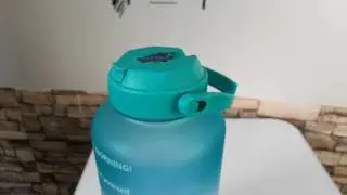 Motivational Tritan Water Bottle with Straw Lid