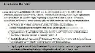 No verbal, written, or implied contracts have been made by the undersigned.