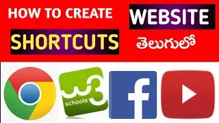 How to Create Shortcuts to Websites on your Desktop in telugu | Most important Website Shortcuts