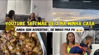 Sem acreditar 😱 YouTuber tati mãe de 3 veio me visitar.