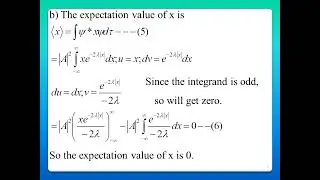 1 5 normalize wavefunction, expectation value of x and x^2