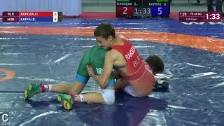 1/8 FS - 48 kg: I. RAHOZAU (BLR) v. B. KAFFAI (HUN)