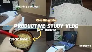 Productive study vlog 📚| class 12th pcm+cs 📚| boards 2026