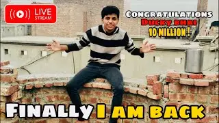 Finallay I am Back on Live 🤩🤩 || Congratulations ducky bhai For 10 Million Subscribers 🥳🥳