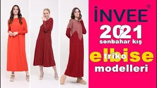 İnvee Triko Elbise Modelleri   2021 Sonbahar Kış Sezonu