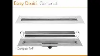 Design Duschrinnen &ndash; Easy Drain Compact (Deutsch)