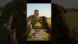 A dog's reunion with his military owner after deployment #shorts