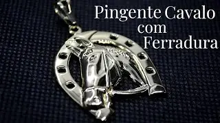 PINGENTE CAVALO COM FERRADURA