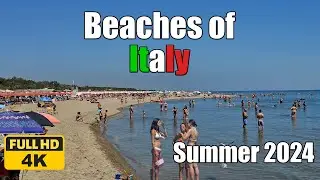 【4K】𝐖𝐀𝐋𝐊 ➜Ravenna Beach Part 2, Beaches of Italy, Summer 2024