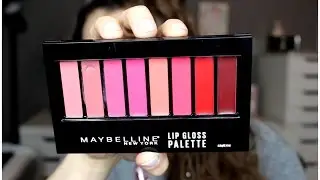 NEW Maybelline Lip Gloss Palette | Lip Swatches