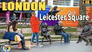 Leicester Square London walking Tour | Look Around London 4k