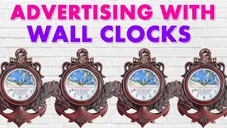 ADVERTISING WITH WALL CLOCKS | CORPORATE CLOCKS GIFTING | LOGO PRINTED CLOCKS #wallclock #clocks