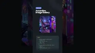 Accordion image gallery with HTML & CSS only. Source code link in the comments 🔥