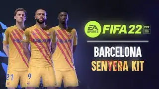 Barcelona Senyera (Yellow) 4th Kit (FIFA22 Kit Mod) TU12