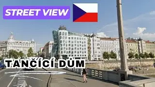 Tanč&iacute;c&iacute; dům (Dancing House) in Prague, Czech Republic on Google Street View
