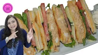 Chicken Club Sandwich Recipe By Cooking With Mahtab