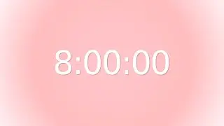 8H Soft Rose Dawn Whisper Timer | Gradient Countdown 🩷 #FFC0CB #FFB6C1 #FFF0F5
