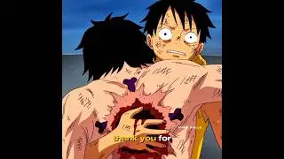 The saddest moment for Luffy was when his brother died in front of him. #luffy #trending #shorts