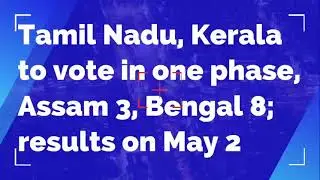 Election Commission Announces Poll Dates For 5 States